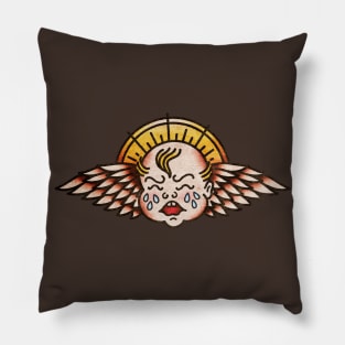 OldSalt American Traditional Crying Cherub Pillow