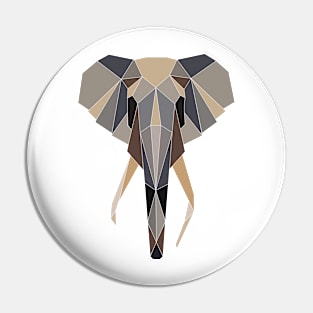 Origami Elephant Pin