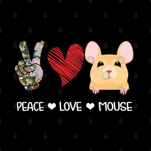 Peace Love Mouse by vip.pro123