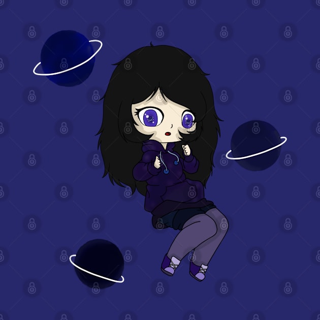 Galaxy girl chibi by LillyTheChibi