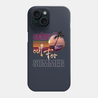 cute retro last day of school school's out for summer teacher Phone Case