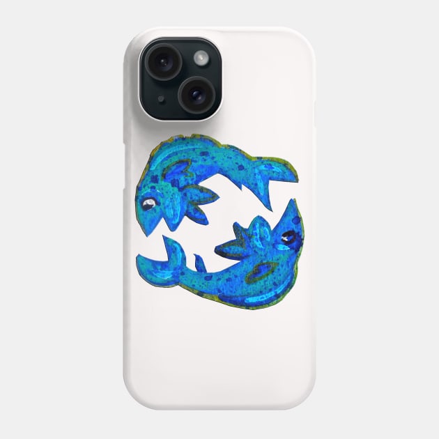 Pisces Zodiac Sign Phone Case by PaintingsbyArlette