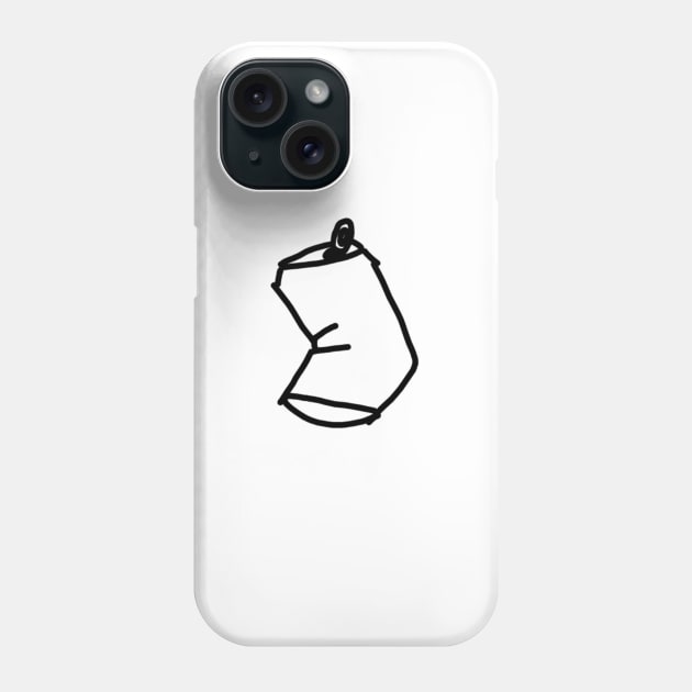 crushed can Phone Case by the doodler