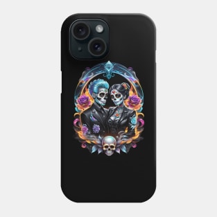 Parejas - Couples- Dia De Los Muertos Phone Case