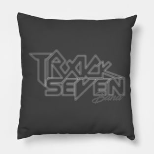 Track Seven Bans Grey Grafiti logo Pillow