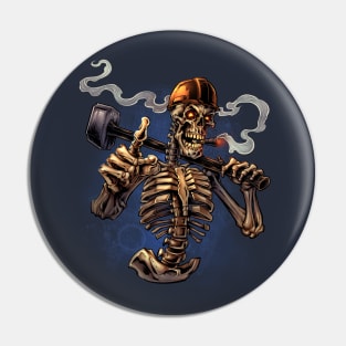 Sledgehammer Skeleton Pin