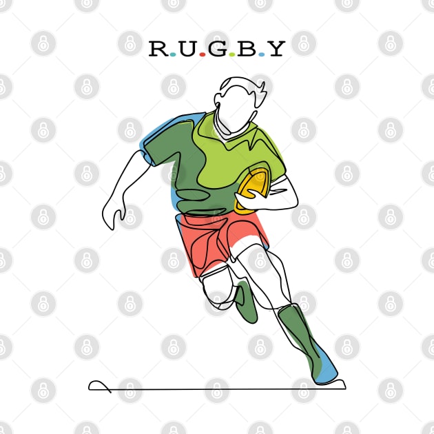 Rugby Sport by Fashioned by You, Created by Me A.zed