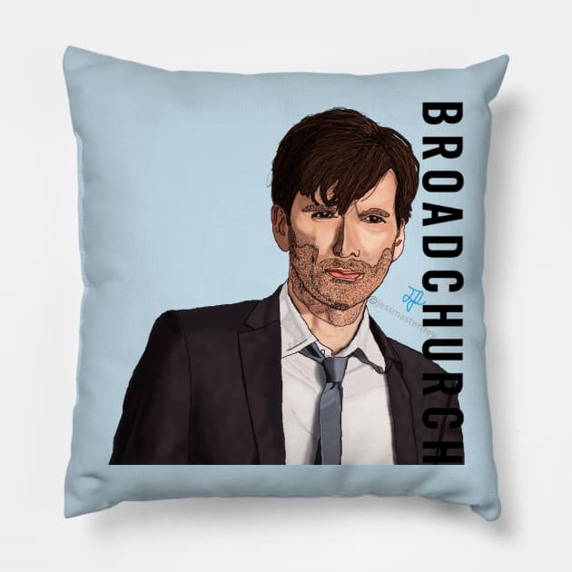 David Tennant Broadchurch Pillow by jessmasterfrey