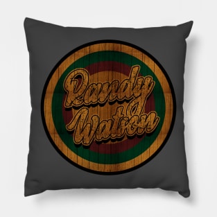 Circle Retro Randy Watson Pillow