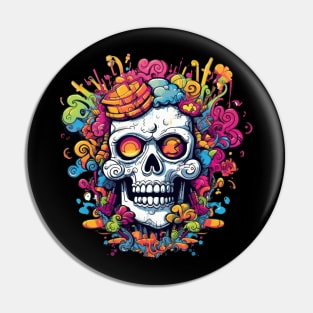 Skull art never looked so vibrant and alive Pin