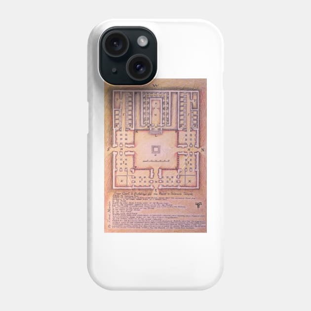 Templo de Salomão. Solomon's Temple plan. Phone Case by terezadelpilar