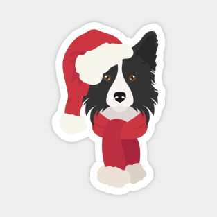 Christmas Border Collie Dog Magnet