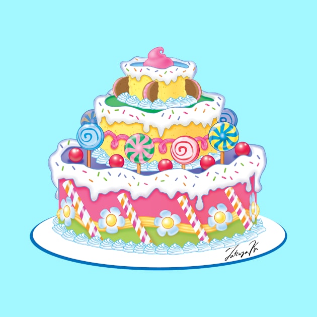 Candy Cake by tatsuya_artist