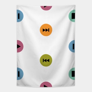 Colorful Player Icon Dots Tapestry