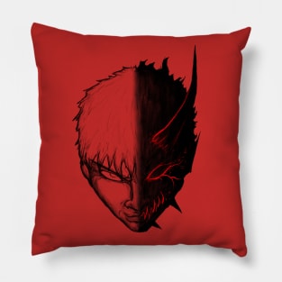 Half Face Demon Pillow