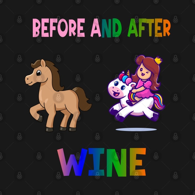 Before and after wine by A Zee Marketing