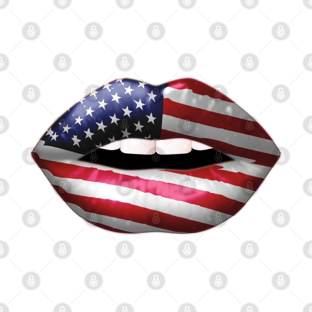 Patriotic Lips by Satic