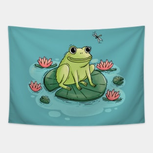 FROGGY & LILYPADS Tapestry