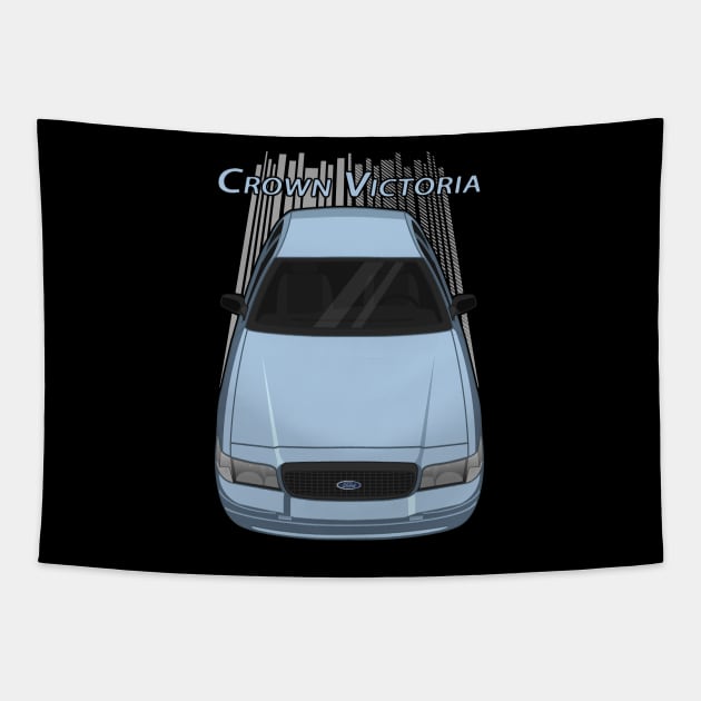 Ford Crown Victoria Police Interceptor - Light Ice Blue Tapestry by V8social