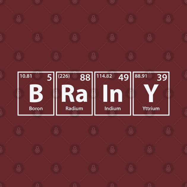 Brainy (B-Ra-In-Y) Periodic Elements Spelling by cerebrands