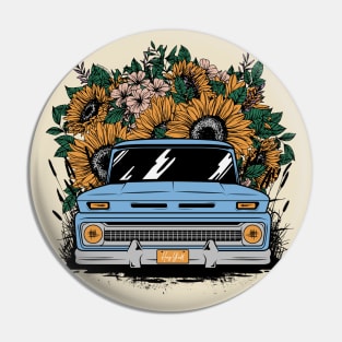 Sunflower Truck Pin