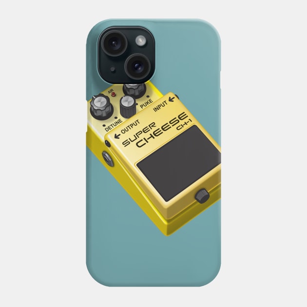 Super Cheese Guitar Pedal Phone Case by dcescott