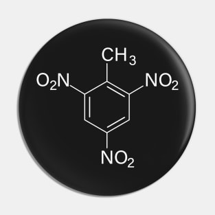 Trinitrotoluene (TNT) Chemical Structure Pin