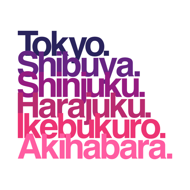 Tokyo Districts (purple) by conform