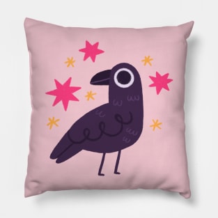 Happy Crow Pillow