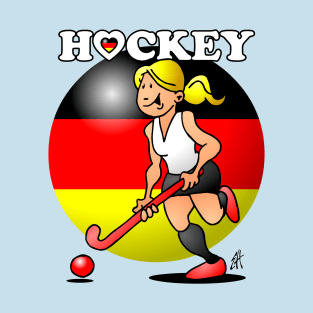 Hockey lady of the German field hockey team. T-Shirt