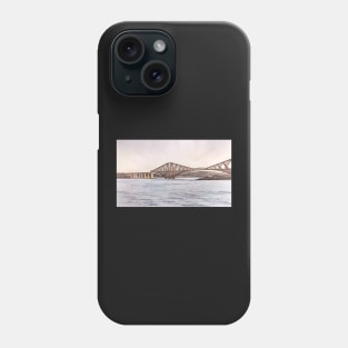 The Forth Bridge as Digital Art Phone Case