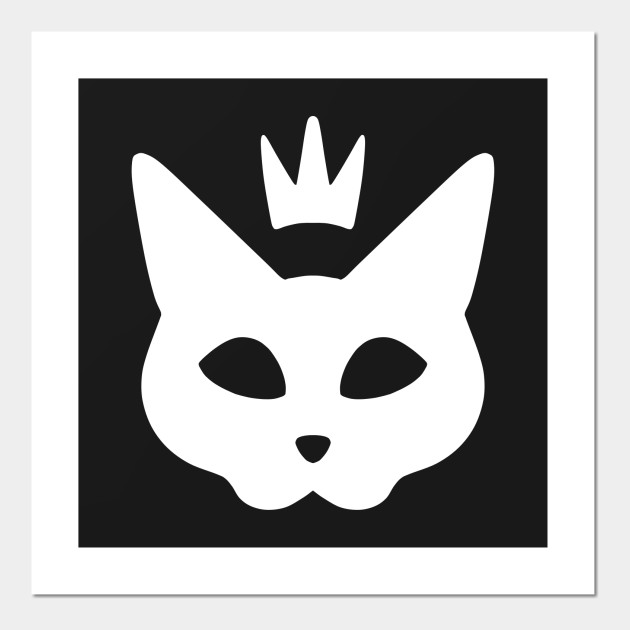 Cat Queen White Queen Affiche Et Impression D Art Teepublic Fr