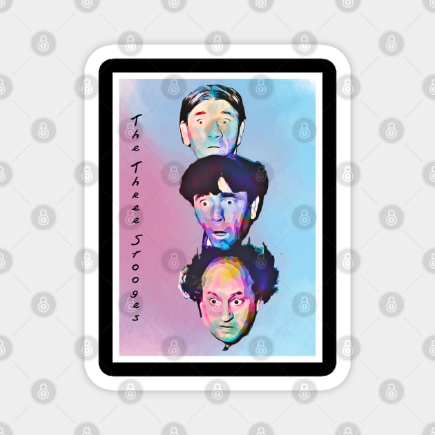 Stooges Moe Funny Fridge Magnet - 3.5x2.5 Inch Easy Remove Decor Made In USA