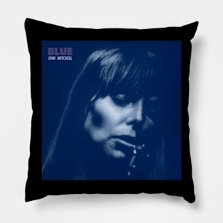 Joni Mitchell bleu Pillow