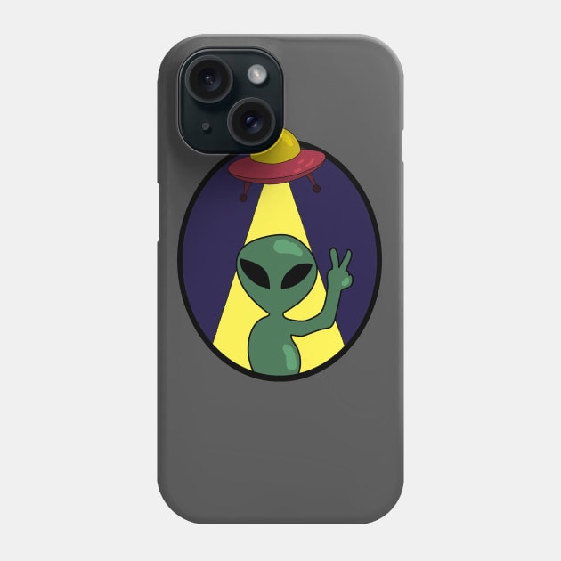 Extraterrestrial Peace Phone Case by deadlydelicatedesigns