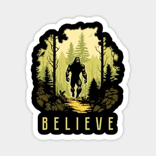 Bigfoot forest Magnet