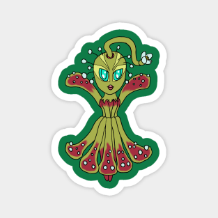 Carniverous Plant Ballerina Woman CHIBI SD MONSTER GIRLS Series I Magnet