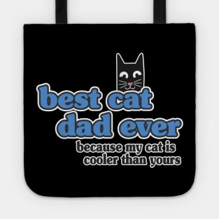 Best Cat Dad Ever Retro Vintage Daddy Gift Cats Tote