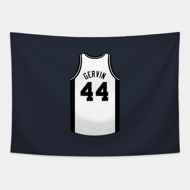 George Gervin San Antonio Jersey Qiangy Tapestry by qiangdade