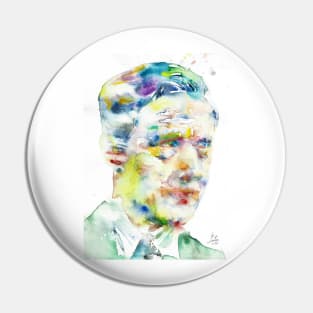 ERNST JUNGER watercolor portrait Pin