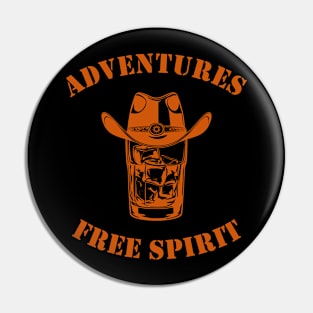 Cowboy Whiskey. Adventures of Free Spirit Pin