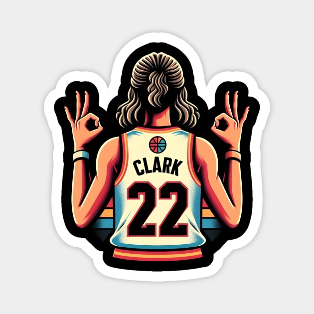 Caitlin Clark Retro Magnet by Rizstor