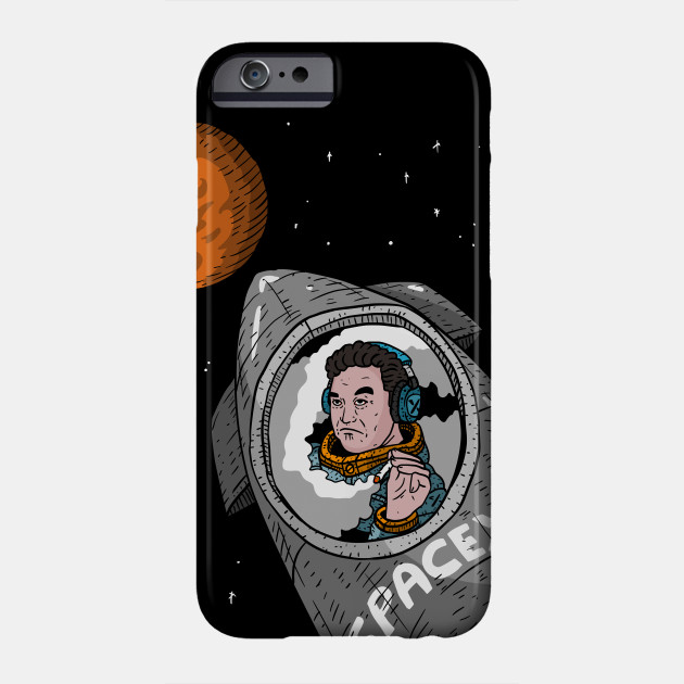 Elon Musk Rides Starship To Mars Fan Artwork Transparent Background Spacex Phone Case Teepublic