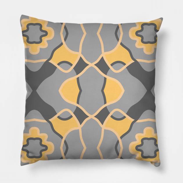 Grey abstract Pillow by Eskimos