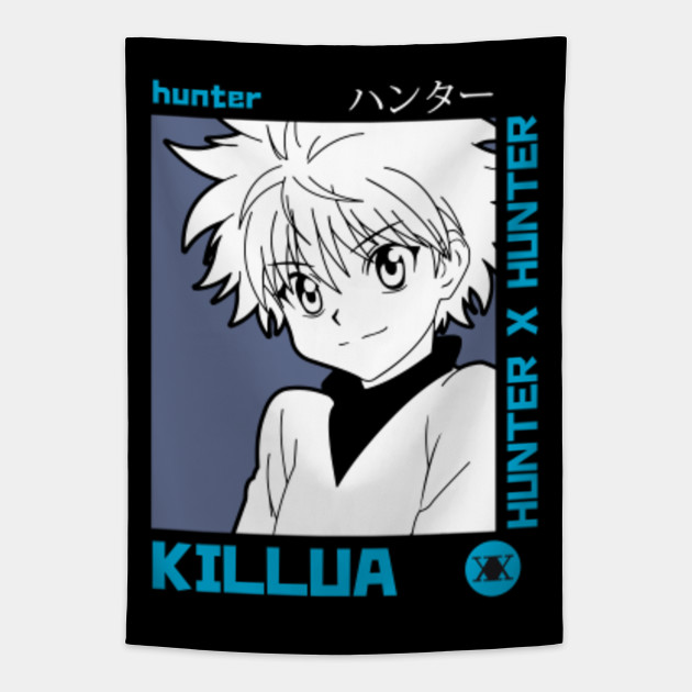 Killua Hunter X Hunter Hunter X Hunter Tapestry Teepublic Killua Hunter X Hunter Hunter X Hunter Tapestry Teepublic