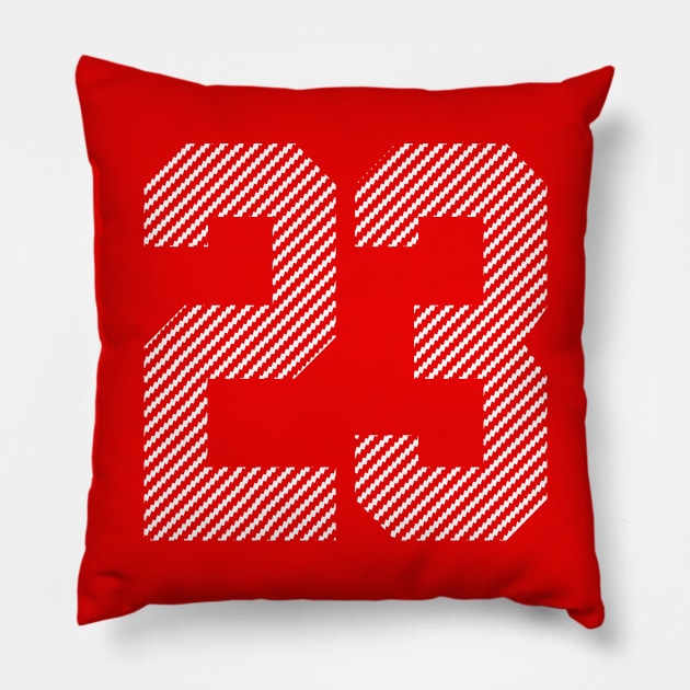 Iconic Number 23 Pillow by Teebevies