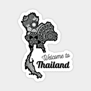 Welcome to Thailand classic Thailand map ,Brafdesign Magnet