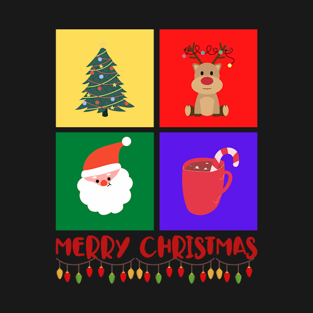 Colorful Merry Christmas/ Merry Christmas T-shirt/ Christmas Gift by Yenz4289