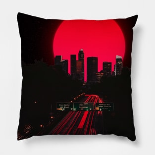 DOWNTOWN SUNSET. Pillow