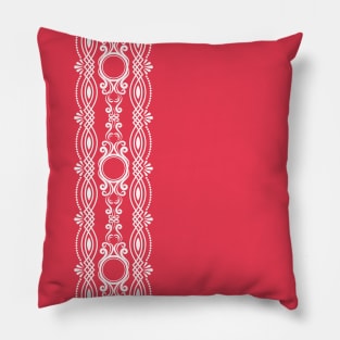 Red desire color with ornamental Pillow